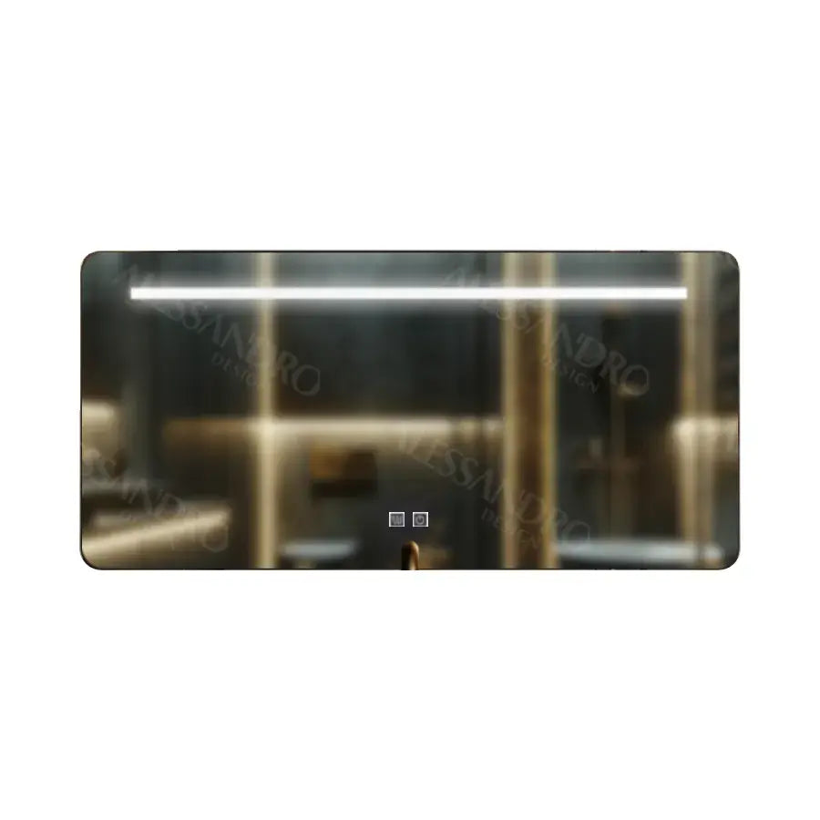 Oglinda LED Rectangulara, 110x65cm, Touch Estassia Marcello,  Sistem dezaburire, Dimabila
