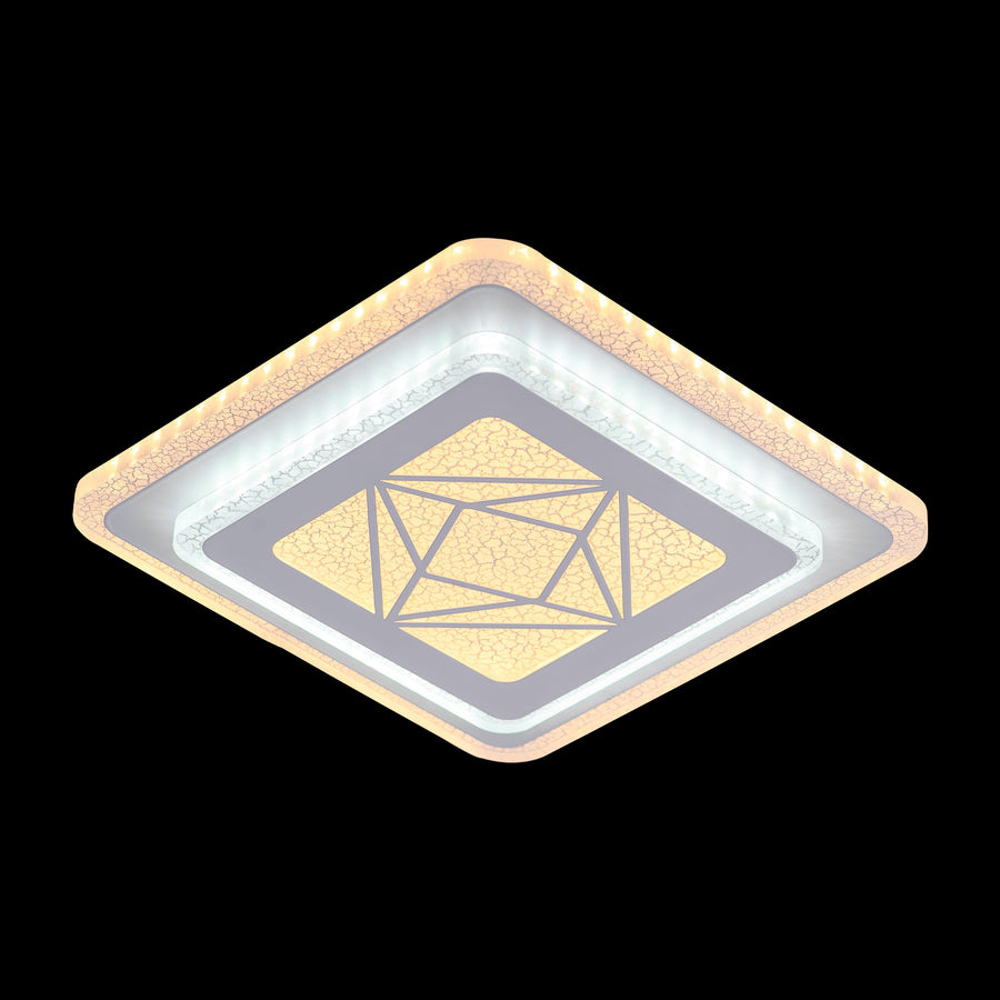 Lustra LED Amber, 30W, Alb, Acril, 4000K