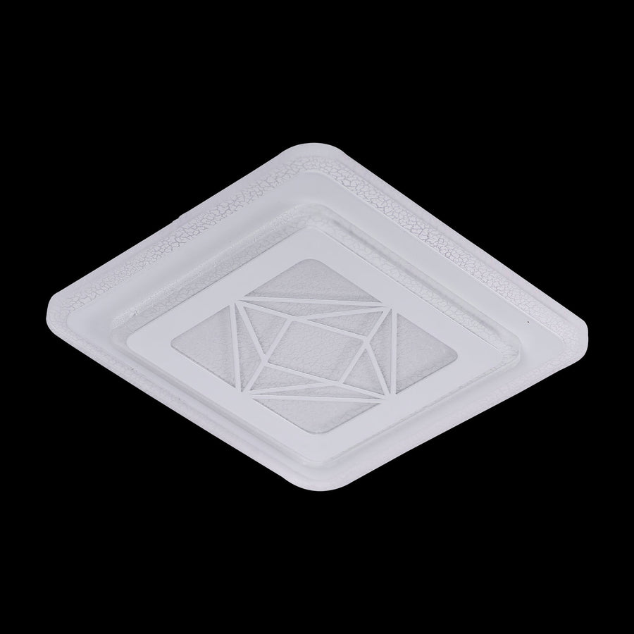 Lustra LED Amber, 30W, Alb, Acril, 4000K