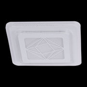 Lustra LED Amber, 30W, Alb, Acril, 4000K