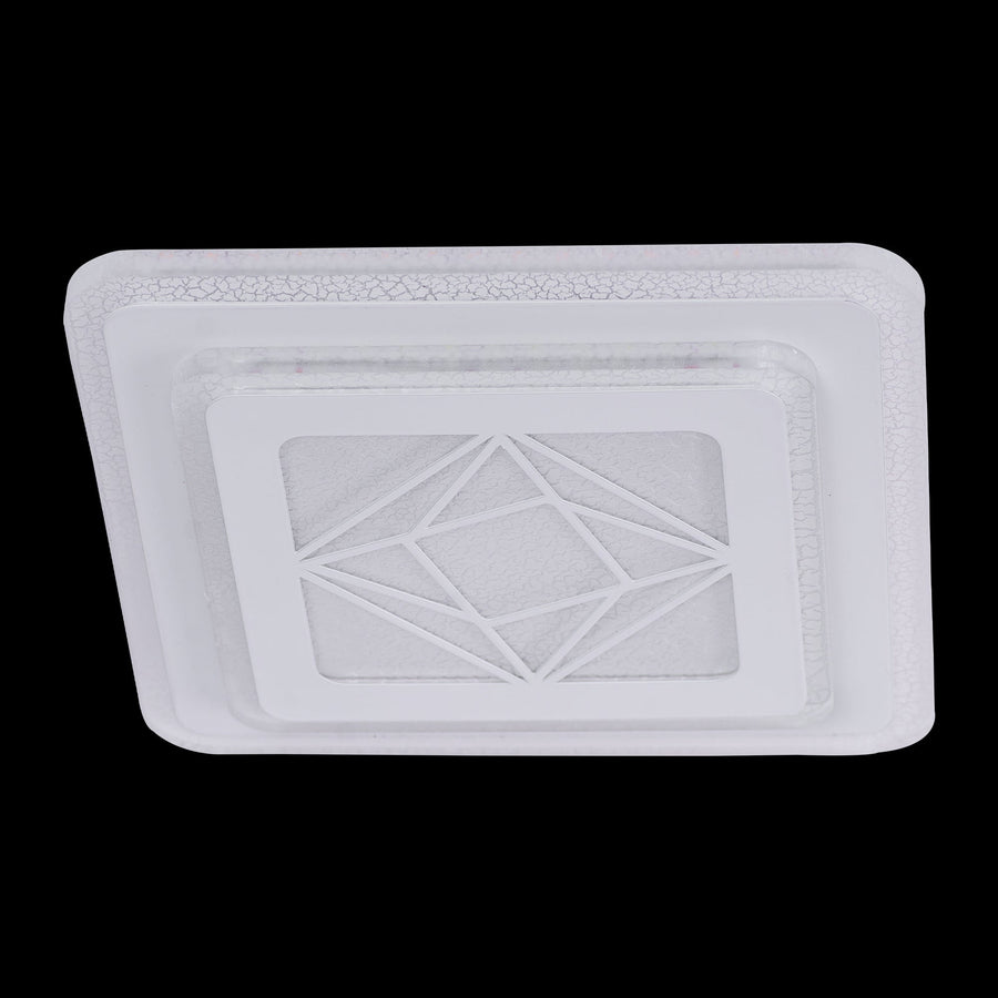 Lustra LED Amber, 30W, Alb, Acril, 4000K