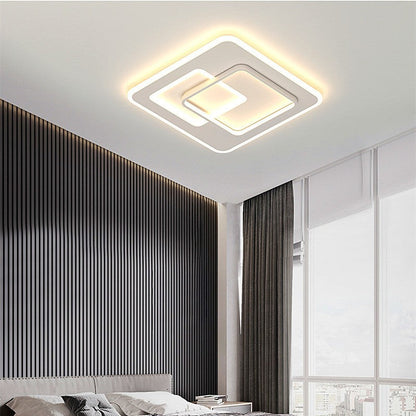 Lustra LED cu telecomanda NOLUX 34W,  Patrata, lumina Rece/Calda/Neutra, Dimabila, Alb