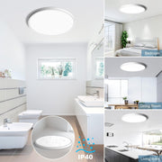 Plafoniera LED SOLIS 27cm 20W Lumina Rece, Alb