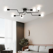 Lustra MODERNIST Hexa 6, 6x E27, Negru, Design Modern