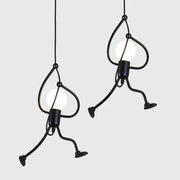 Lustra MODERNA, tip Pendul, FUNTASIA, Figurina, 1xE27, Inaltime Reglabila, Negru
