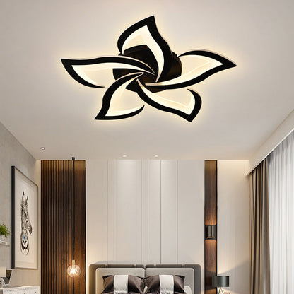 Lustra LED LT660/5BK, 5 Elemente, 54W, Lumina 3000/4000/6000K, Negru, Inaltime Reglabila