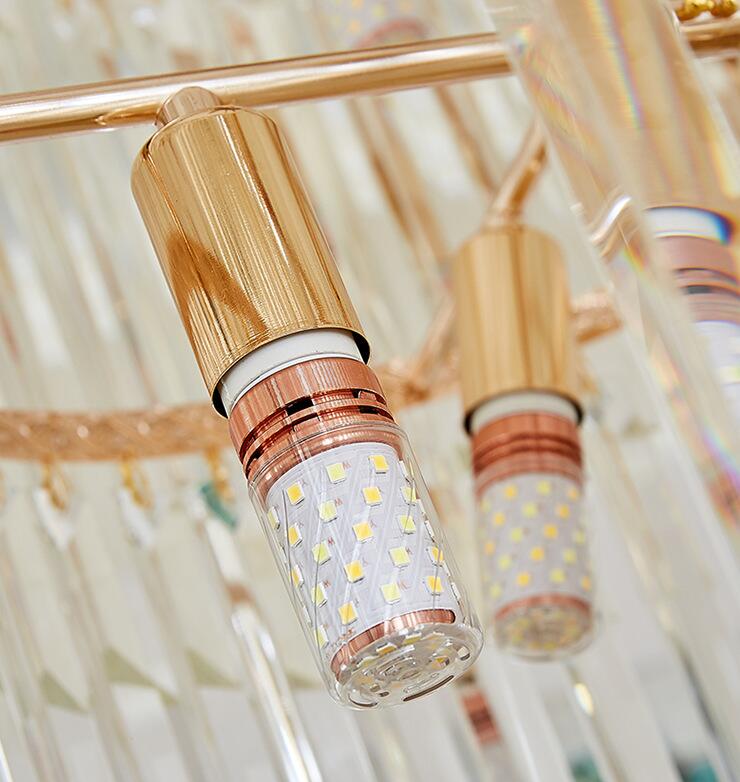 Candelabru Cristal CC800/700X2100GD, 33xE14, Diametru 70cm, Inaltime 210cm, Auriu Lucios, Inaltime Reglabila, Design Elegant