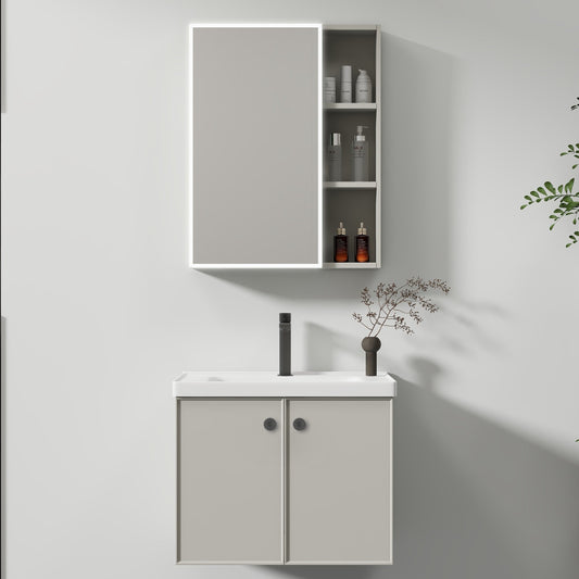 Mobilier Baie, Dulap Cu Oglinda LED T1141G/60 Gri