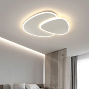 Lustra LED cu telecomanda FUTURA LUMINA 66W, Ovala, lumina Rece/Calda/Neutra, Dimabila, Alb