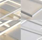 Lustra LED cu telecomanda LANDYN 78W, lumina Rece/Calda/Neutra, Dimabila, Alb