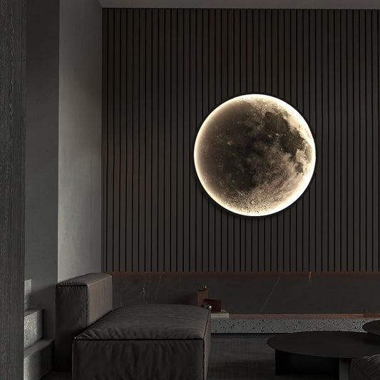 Aplica LED Decorativa Luna 34W Diametru 50CM Lumina Calda Neutra Rece 3000/4000/6000K