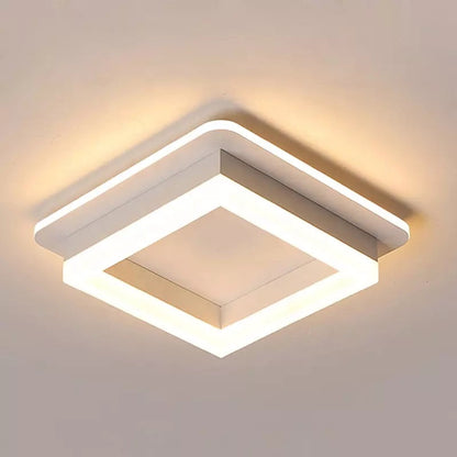 Lustra LED MODERNA 26W, Dimensiune 19.5x19.5, Patrata, lumina Rece/Calda/Neutra, Alb