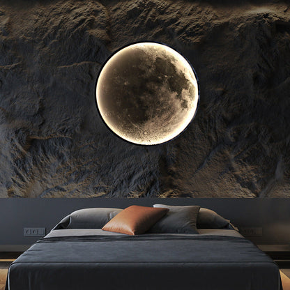 Aplica LED Decorativa Luna 55W Diametru 80CM Lumina Calda Neutra Rece 3000/4000/6000K