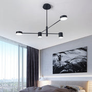 Lustra LED GALIOS 48W, 4 Elemente, lumina Rece/Calda/Neutra, Negru