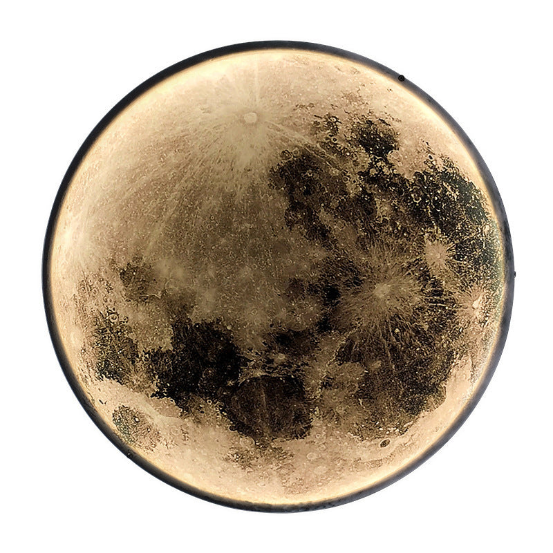 Aplica LED Decorativa Luna 83W Diametru 120CM Lumina Rece/Neutra/Calda Black
