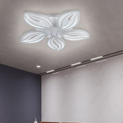 Lustra LED cu telecomanda ORCHID 66W, 5 Petale, lumina Rece/Calda/Neutra, Dimabila, Alb