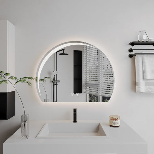 Oglinda LED Ovala, Dezaburire, 70x63cm, Z014 Basic Touch