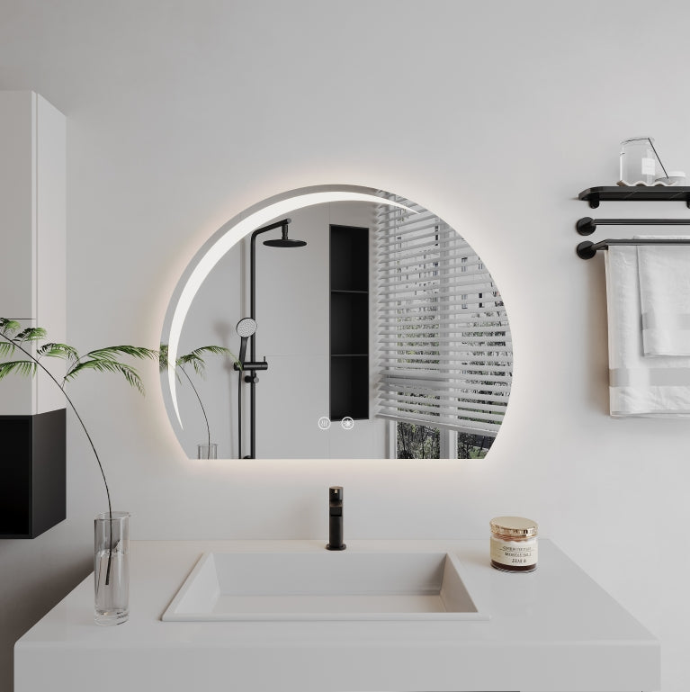 Oglinda LED Ovala, Dezaburire, 70x63cm, Z014 Basic Touch