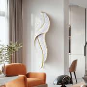 Aplica LED, Pena Decorativa 85CM 31W Lumina Rece/Calda/Neutra Alb Auriu