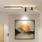 Lustra LED cu Proiector Reglabil FISSO Camilla 49W, lumina Rece/Calda/Neutra, Negru