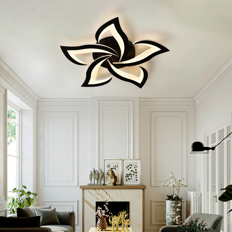 Lustra LED LT660/5BK, 5 Elemente, 54W, Lumina 3000/4000/6000K, Negru, Inaltime Reglabila