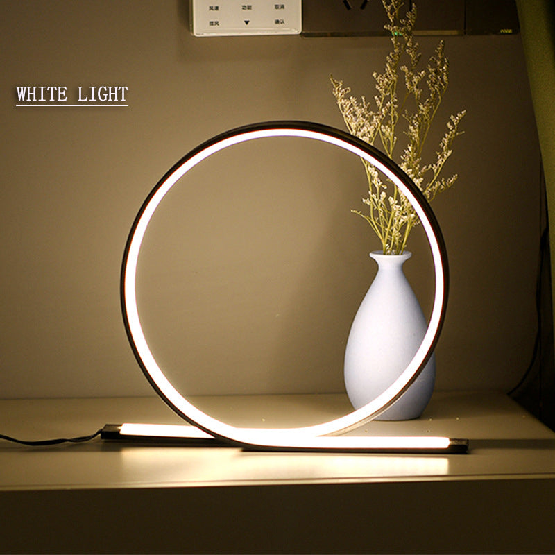 Veioza LED 21W, Lumina Rece/Calda/Neutra, Metal si Acril, Negru
