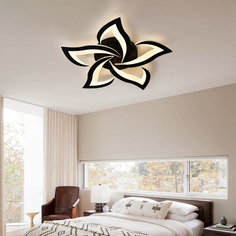 Lustra LED LT660/5BK, 5 Elemente, 54W, Lumina 3000/4000/6000K, Negru, Inaltime Reglabila