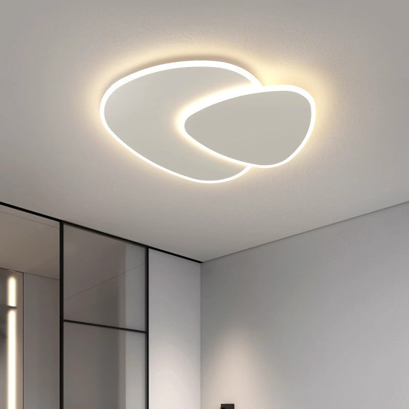 Lustra LED cu telecomanda FUTURA LUMINA 66W, Ovala, lumina Rece/Calda/Neutra, Dimabila, Alb