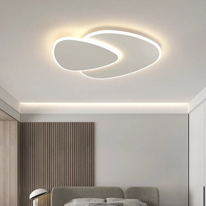 Lustra LED cu telecomanda FUTURA LUMINA 66W, Ovala, lumina Rece/Calda/Neutra, Dimabila, Alb