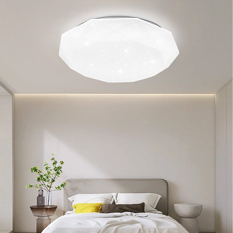 Plafoniera LED, 51W, Diametru 40cm, Lumina Calda/Rece/Neutra, Alb