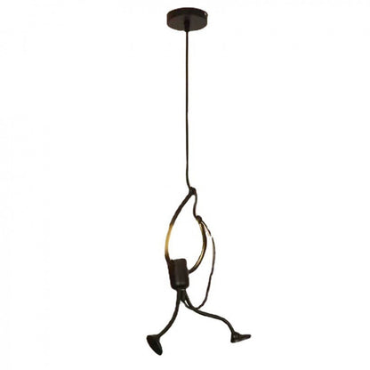 Lustra MODERNA, tip Pendul, FUNTASIA, Figurina, 1xE27, Inaltime Reglabila, Negru