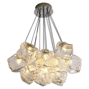 Lustra MODERNA ECOLUCE, Glob, 13xE27, Inaltime Reglabila, Crom