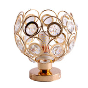 Lustra Vera, 1xE27, D18H15cm,  Auriu, Metal si Cristal