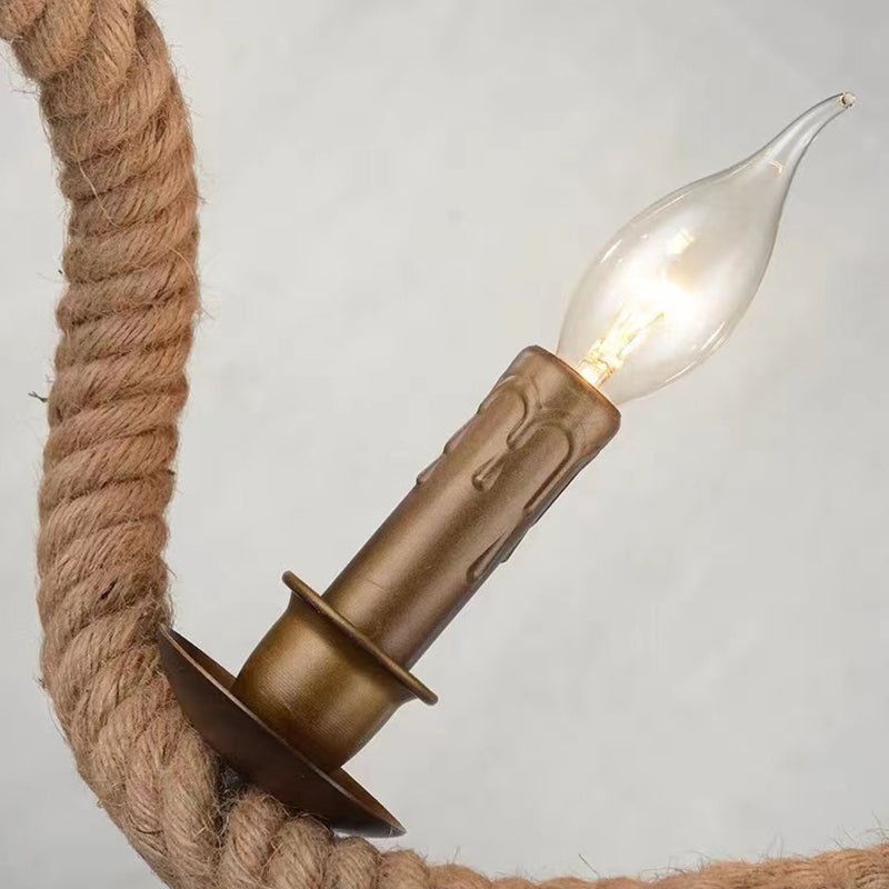Lustra Franghie, 3xE27, Maro, Metal si Sfoara LV572/3BK