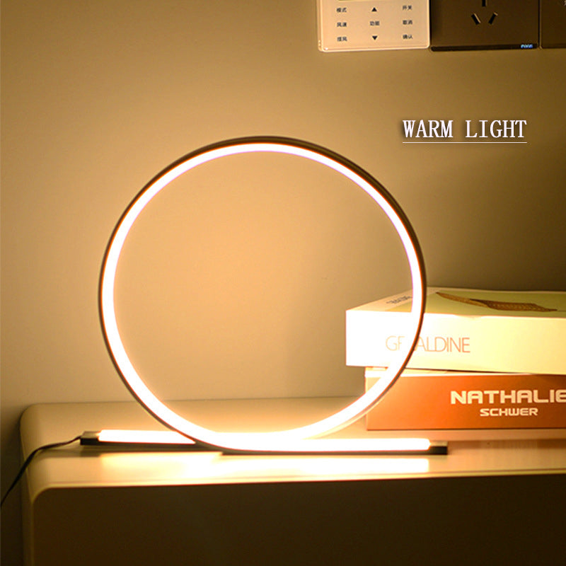 Veioza LED 21W, Lumina Rece/Calda/Neutra, Metal si Acril, Negru