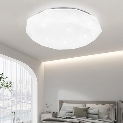 Plafoniera LED, 51W, Diametru 40cm, Lumina Calda/Rece/Neutra, Alb