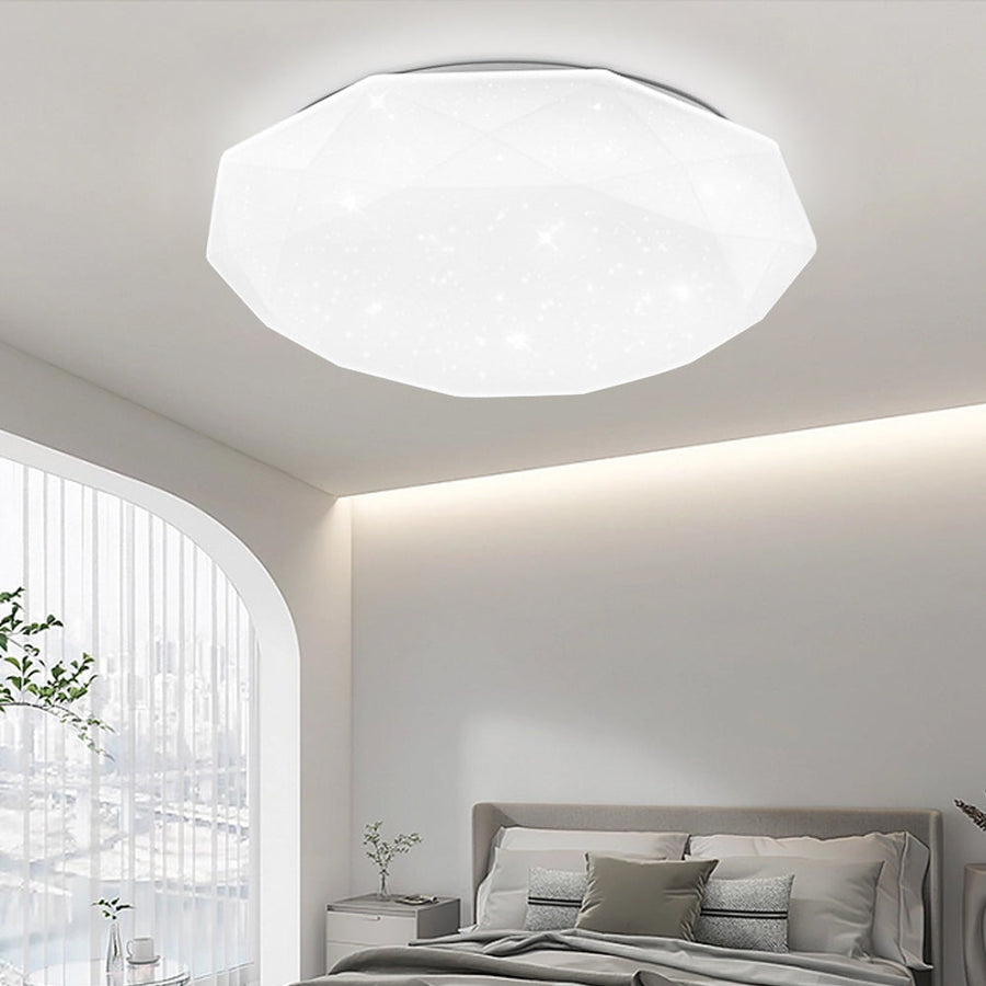 Plafoniera LED, 51W, Diametru 40cm, Lumina Calda/Rece/Neutra, Alb