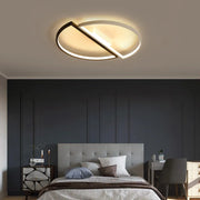 Lustra LED cu telecomanda VECTOR ARCUS 52W, 2 Elemente, lumina Rece/Calda/Neutra, Dimabila, Alb Negru