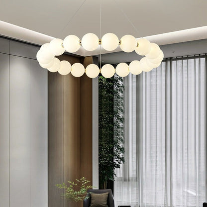 Lustră Suspendată LED Acril Celeste 42W cu Telecomandă, Dimabilă, Lumina Calda/Neutra/Rece 3000K/4000K/6000K, Auriu, Metal și Acril