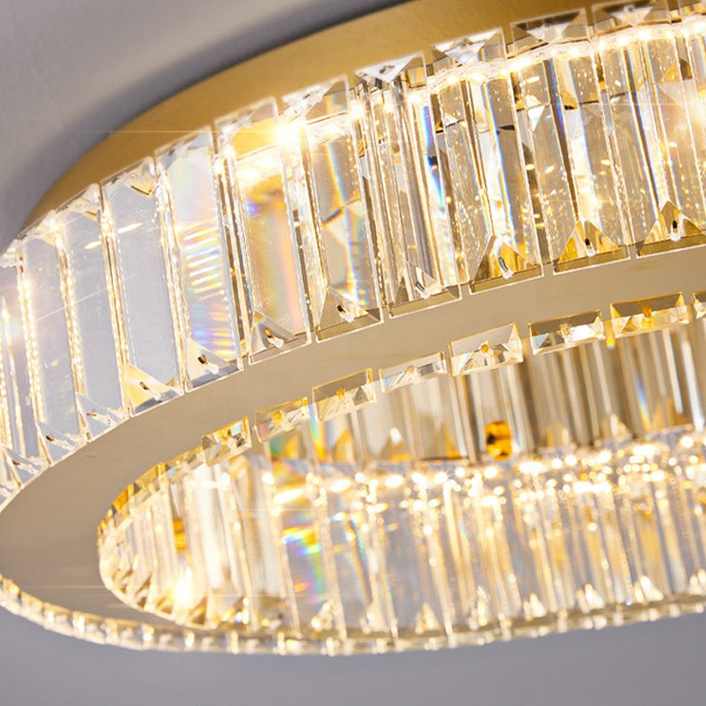 Lustra LED cu telecomanda si cristal VERTUS 18W, 30cm, Cerc, lumina Rece/Calda/Neutra, Dimabila, Crom
