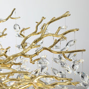 Candelabru Cristal WALTZ Rhapsody, 6x G9, Auriu, 45cm, Inaltime Reglabila, Metal si Cristal