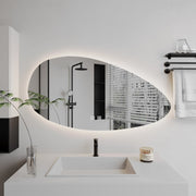 Oglinda LED Ovala, Dezaburire, 80x50cm, Z012 Basic Touch