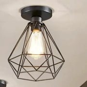 Lustra cu Abajur, GRACIE, Diamant, 1XE27, Negru