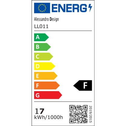 Candelabru LED Alberico Patrat, 17W, Lumina Rece/Calda/Neutra, Cristal, Crom Lucios