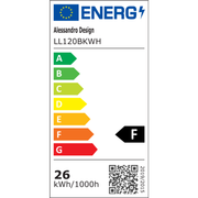 Aplica LED SMALON 26W, 2 Cercuri, lumina Rece/Calda/Neutra, Alb Negru