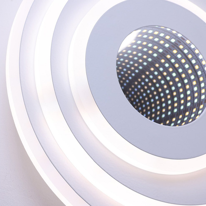 Lustra LED NEXA ROTUND 3D 39W,  lumina Rece/Calda/Neutra, Alb