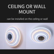 Lustra LED NEXA ROTUND 3D 39W,  lumina Rece/Calda/Neutra, Alb
