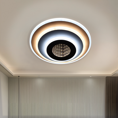 Lustra LED NEXA ROTUND 3D 39W,  lumina Rece/Calda/Neutra, Alb