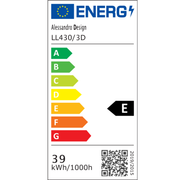 Lustra LED NEXA ROTUND 3D 39W,  lumina Rece/Calda/Neutra, Alb