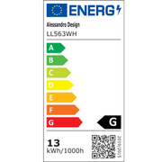 Lustra LED VERTEX Infinitum 13W, Lumina Rece/Calda/Neutra, Alb